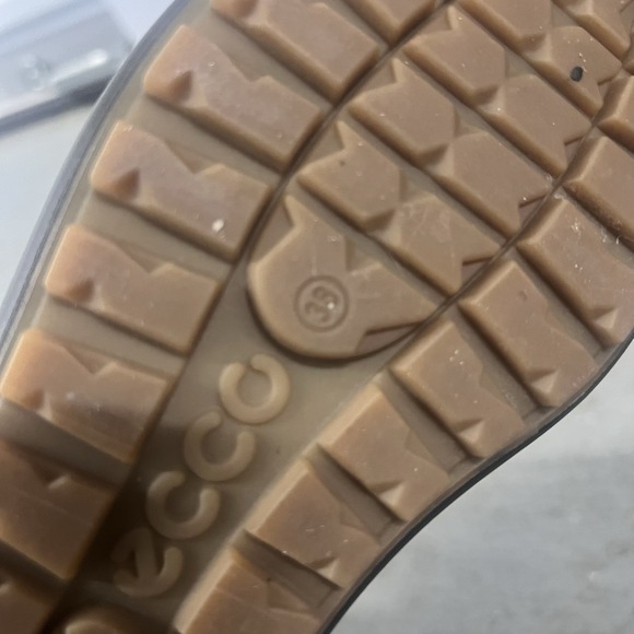 ECCO Women's Brown Leather High Top Sneakers Boots Zip Lace Comfort EU 38 US 7 - Picture 8 of 10